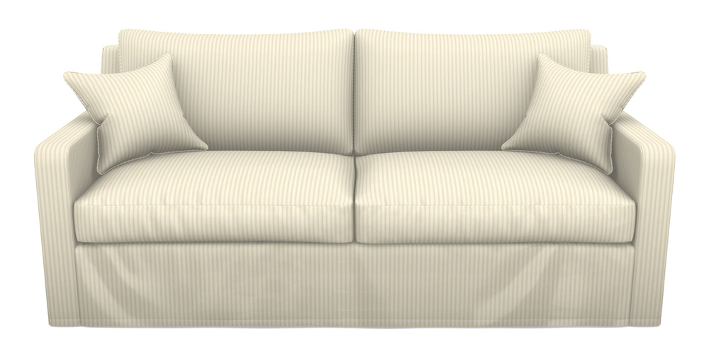 Product photograph of Stopham Sofa Bed 3 Seater Sofa Bed In Cotton Stripe - Grey from Sofas and Stuff Limited