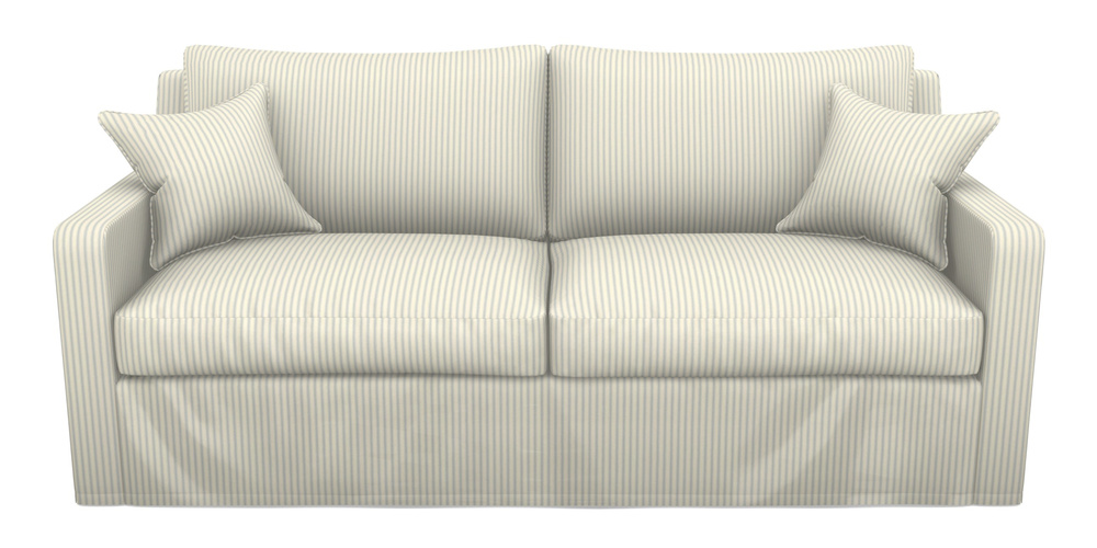 Product photograph of Stopham Sofa Bed 3 Seater Sofa Bed In Cotton Stripe - Sky from Sofas and Stuff Limited