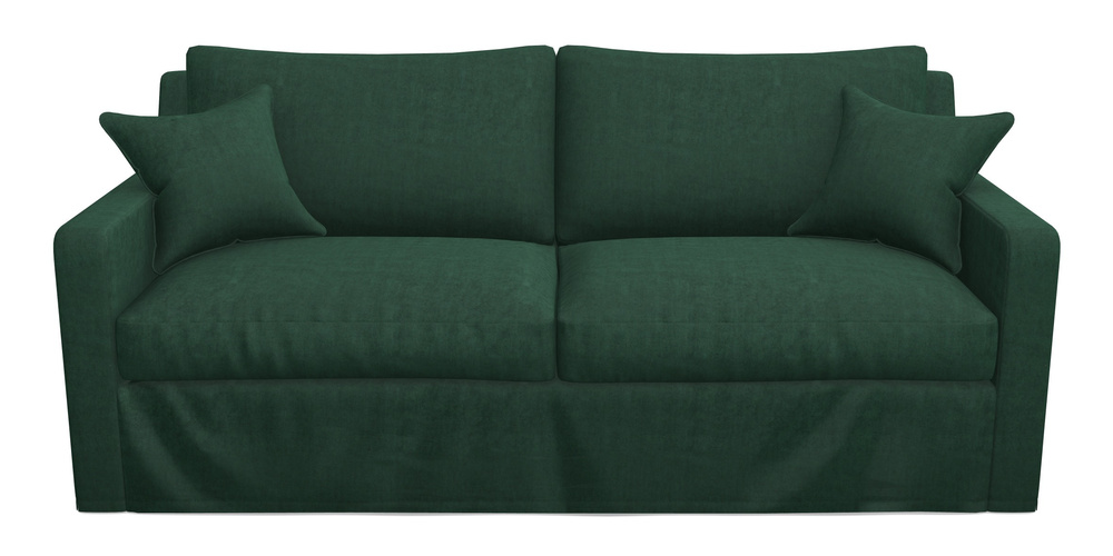 Product photograph of Stopham Sofa Bed 3 Seater Sofa Bed In Clever Tough And Eco Velvet - Pine from Sofas and Stuff Limited