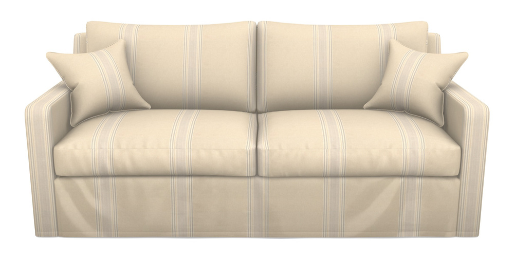 Product photograph of Stopham Sofa Bed 3 Seater Sofa Bed In Cloth 22 - Racing Stripes Cheltenham - Dove from Sofas and Stuff Limited