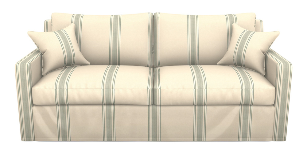 Product photograph of Stopham Sofa Bed 3 Seater Sofa Bed In Cloth 22 - Racing Stripes Cheltenham - Mint from Sofas and Stuff Limited