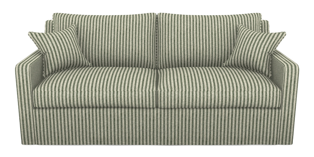 Product photograph of Stopham Sofa Bed 3 Seater Sofa Bed In Cloth 22 - Pinstripe - Courgette from Sofas and Stuff Limited