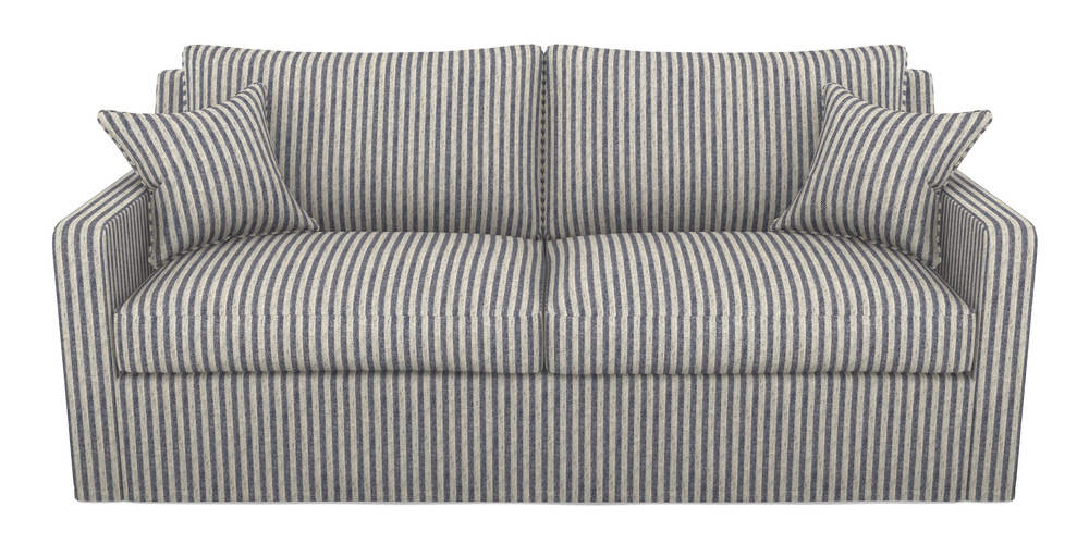 Product photograph of Stopham Sofa Bed 3 Seater Sofa Bed In Cloth 22 - Pinstripe - Deep Water from Sofas and Stuff Limited