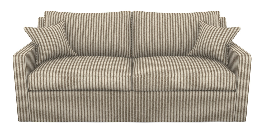 Product photograph of Stopham Sofa Bed 3 Seater Sofa Bed In Cloth 22 - Pinstripe - Peat from Sofas and Stuff Limited