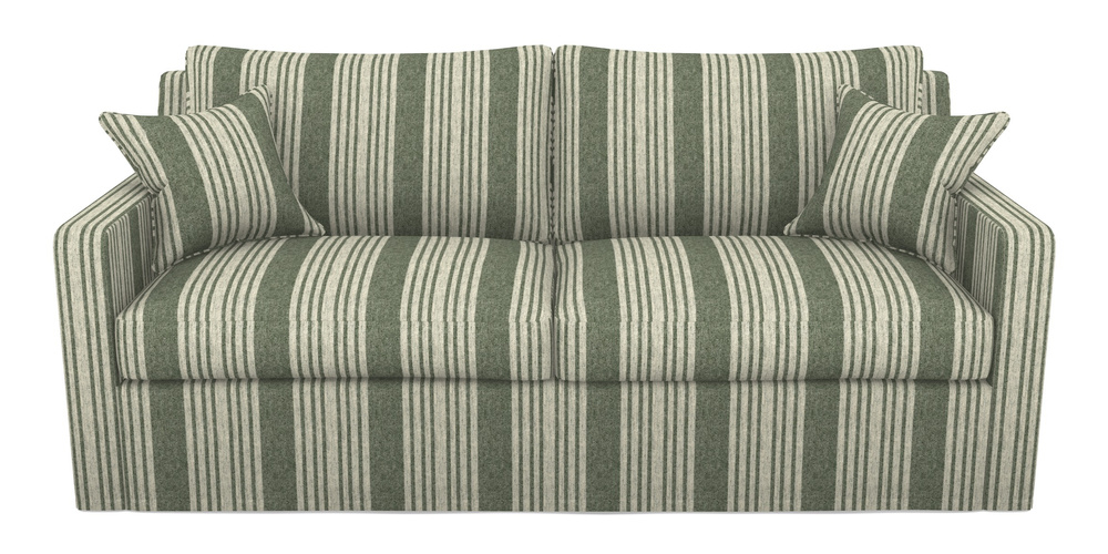 Product photograph of Stopham Sofa Bed 3 Seater Sofa Bed In Cloth 22 - Bayadere - Courgette from Sofas and Stuff Limited