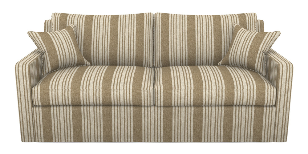 Product photograph of Stopham Sofa Bed 3 Seater Sofa Bed In Cloth 22 - Bayadere - Fallen Leaf from Sofas and Stuff Limited