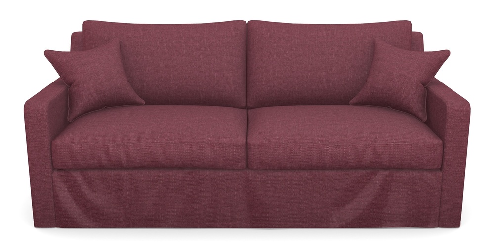 Product photograph of Stopham Sofa Bed 3 Seater Sofa Bed In Easy Clean Plain - Chianti from Sofas and Stuff Limited