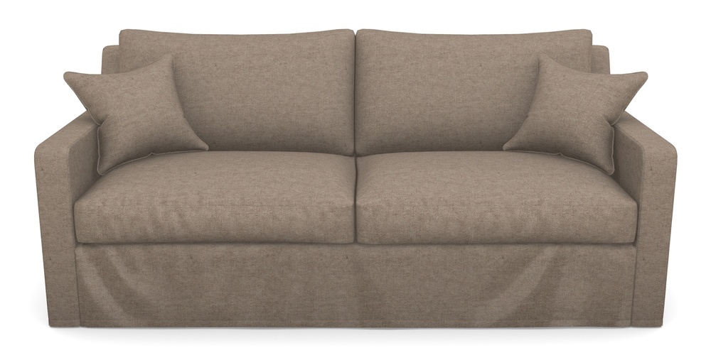 Product photograph of Stopham Sofa Bed 3 Seater Sofa Bed In Easy Clean Plain - Camel from Sofas and Stuff Limited