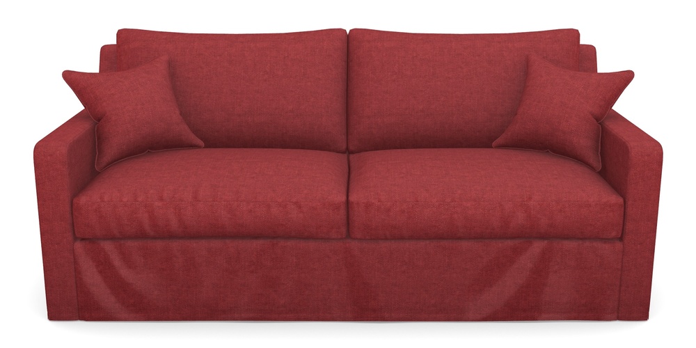 Product photograph of Stopham Sofa Bed 3 Seater Sofa Bed In Easy Clean Plain - Claret from Sofas and Stuff Limited