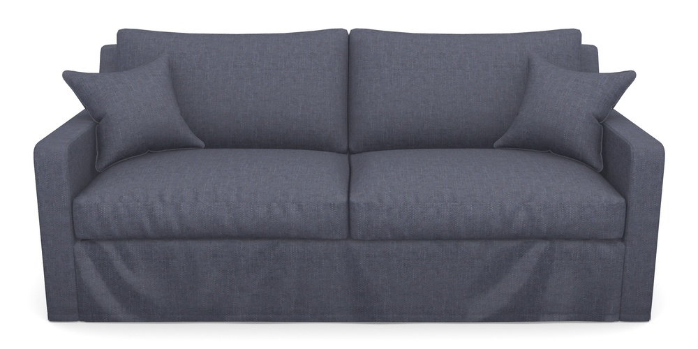 Product photograph of Stopham Sofa Bed 3 Seater Sofa Bed In Easy Clean Plain - Navy from Sofas and Stuff Limited