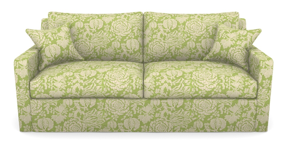 Product photograph of Stopham Sofa Bed 3 Seater Sofa Bed In V A Brompton Collection - Flowering Kale - Lime from Sofas and Stuff Limited