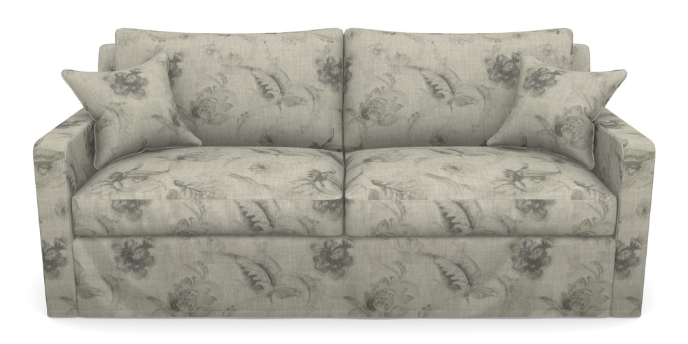 Product photograph of Stopham Sofa Bed 3 Seater Sofa Bed In Floral Linen - Lela Mystery Oat Sepia from Sofas and Stuff Limited