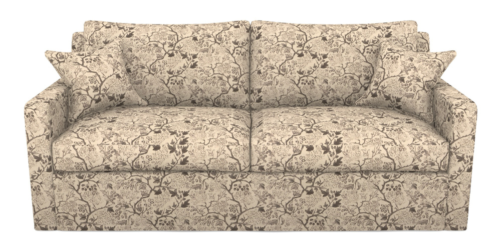 Product photograph of Stopham Sofa Bed 3 Seater Sofa Bed In Rhs Collection - Gertrude Jekyll Linen Cotton Blend - Brown from Sofas and Stuff Limited