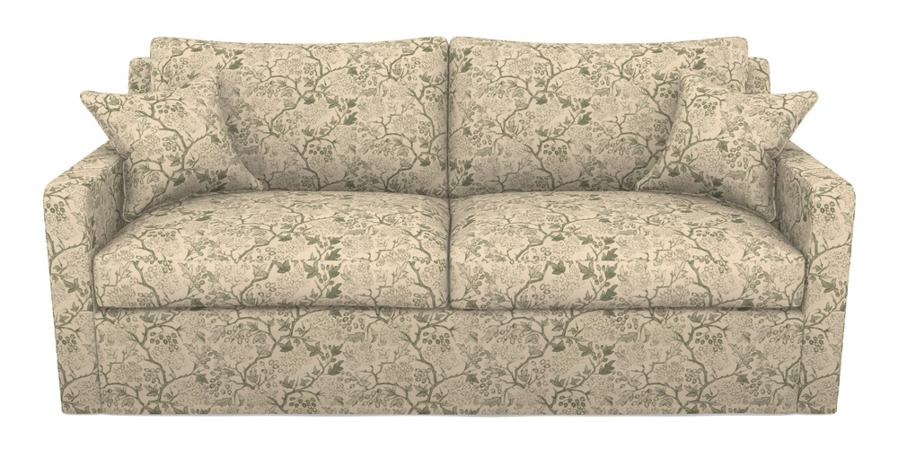 Product photograph of Stopham Sofa Bed 3 Seater Sofa Bed In Rhs Collection - Gertrude Jekyll Linen Cotton Blend - Green from Sofas and Stuff Limited