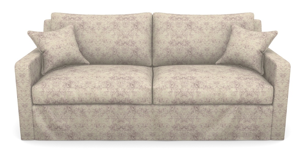 Product photograph of Stopham Sofa Bed 3 Seater Sofa Bed In Grace Linen - Grape from Sofas and Stuff Limited