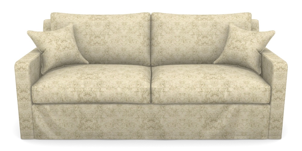 Product photograph of Stopham Sofa Bed 3 Seater Sofa Bed In Grace Linen - Olive from Sofas and Stuff Limited