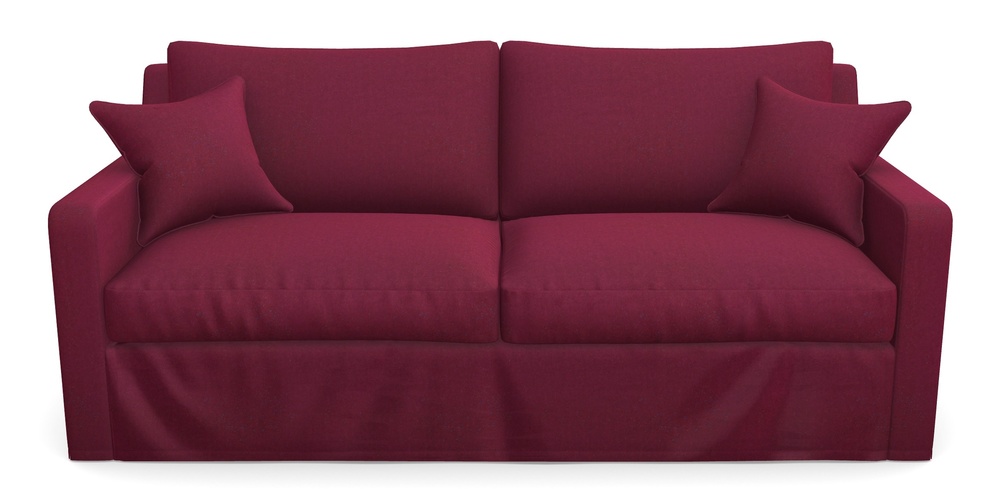Product photograph of Stopham Sofa Bed 3 Seater Sofa Bed In House Velvet - Claret from Sofas and Stuff Limited