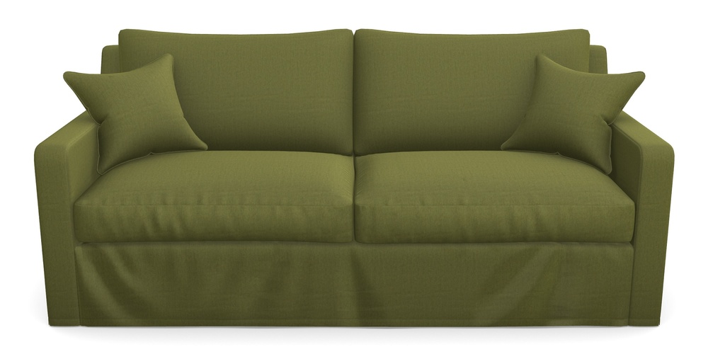 Product photograph of Stopham Sofa Bed 3 Seater Sofa Bed In House Velvet - Olive from Sofas and Stuff Limited