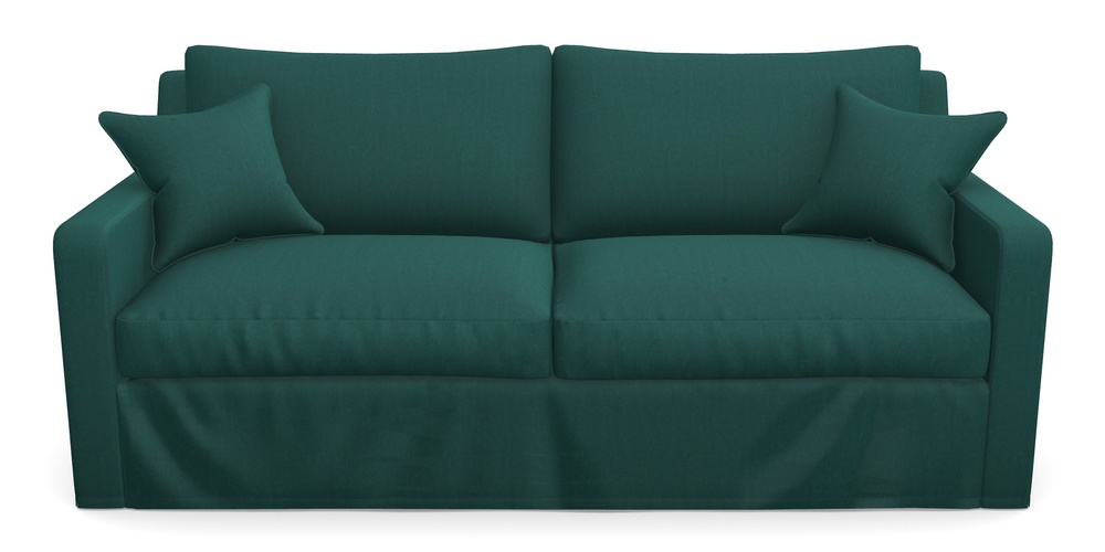 Product photograph of Stopham Sofa Bed 3 Seater Sofa Bed In House Velvet - Peacock from Sofas and Stuff Limited