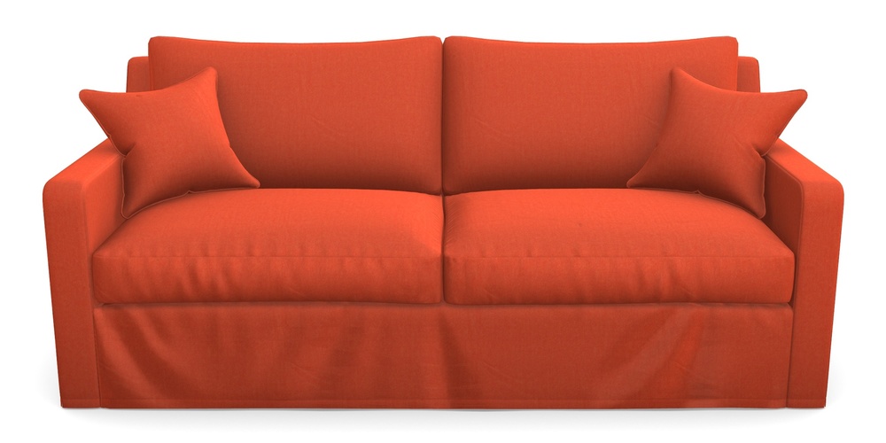 Product photograph of Stopham Sofa Bed 3 Seater Sofa Bed In House Velvet - Terracotta from Sofas and Stuff Limited