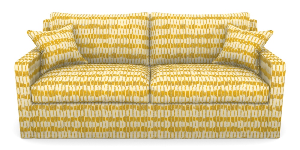 Product photograph of Stopham Sofa Bed 3 Seater Sofa Bed In V A Brompton Collection - Ikat - Corn from Sofas and Stuff Limited