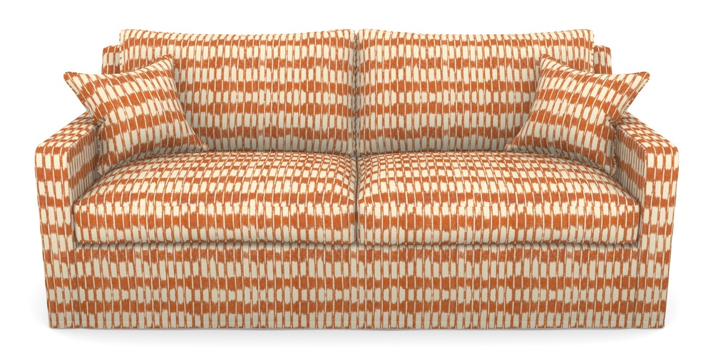 Product photograph of Stopham Sofa Bed 3 Seater Sofa Bed In V A Brompton Collection - Ikat - Terracotta from Sofas and Stuff Limited