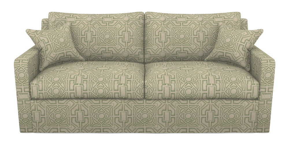 Product photograph of Stopham Sofa Bed 3 Seater Sofa Bed In Rhs Collection - Large Knot Garden Linen - Green from Sofas and Stuff Limited