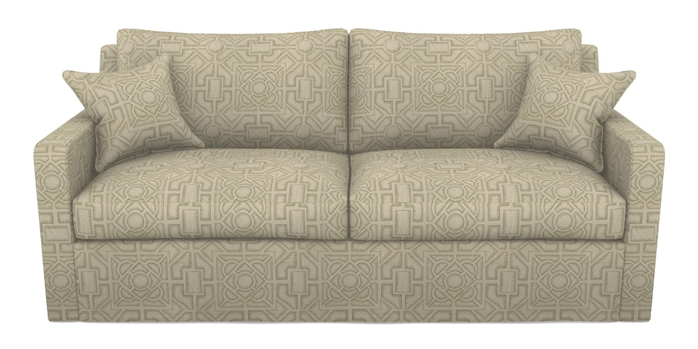 Product photograph of Stopham Sofa Bed 3 Seater Sofa Bed In Rhs Collection - Large Knot Garden Linen - Pistachio from Sofas and Stuff Limited