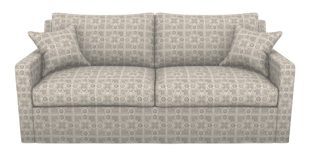 Product photograph of Stopham Sofa Bed 3 Seater Sofa Bed In Rhs Collection - Small Knot Garden Cotton Weave - Grey from Sofas and Stuff Limited