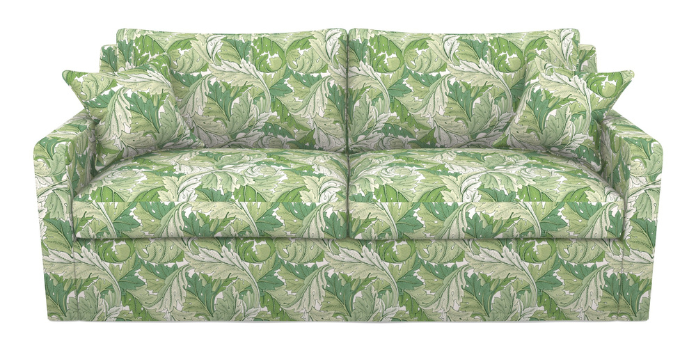 Product photograph of Stopham Sofa Bed 3 Seater Sofa Bed In William Morris Collection - Acanthus - Leaf Green from Sofas and Stuff Limited