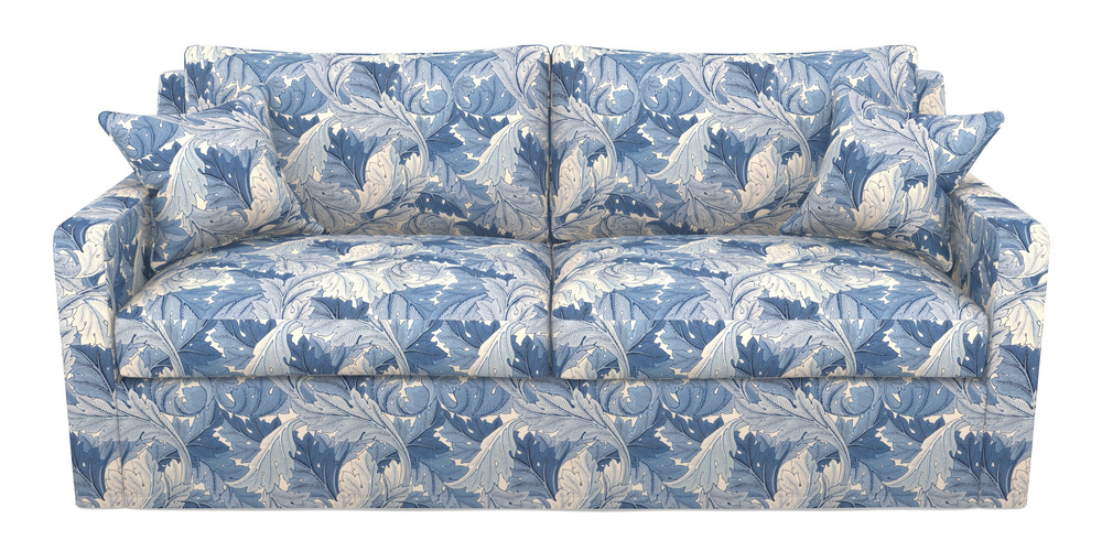 Product photograph of Stopham Sofa Bed 3 Seater Sofa Bed In William Morris Collection - Acanthus - Woad from Sofas and Stuff Limited