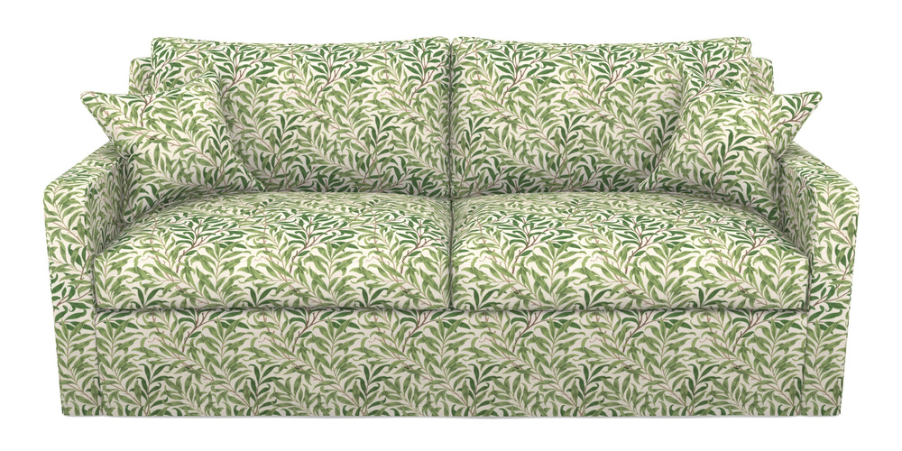 Product photograph of Stopham Sofa Bed 3 Seater Sofa Bed In William Morris Collection - Willow Boughs - Leaf Green from Sofas and Stuff Limited