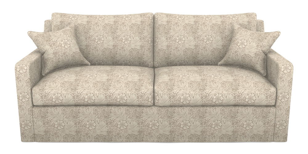 Product photograph of Stopham Sofa Bed 3 Seater Sofa Bed In William Morris Collection - Marigold - Linen Ivory from Sofas and Stuff Limited
