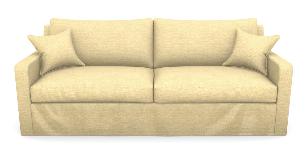 Product photograph of Stopham Sofa Bed 4 Seater Sofa Bed In Aqua Clean Hove - Lemon from Sofas and Stuff Limited