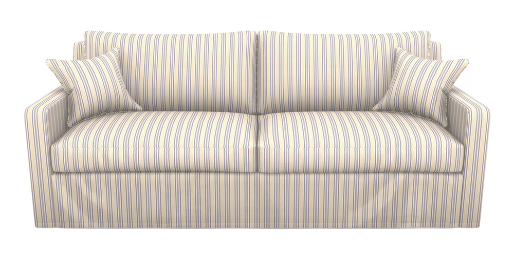 Product photograph of Stopham Sofa Bed 4 Seater Sofa Bed In Cloth 22 - Racing Stripes Ayr - Blueberry from Sofas and Stuff Limited