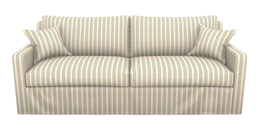 Product photograph of Stopham Sofa Bed 4 Seater Sofa Bed In Cloth 22 - Racing Stripes Ayr - Charcoal from Sofas and Stuff Limited