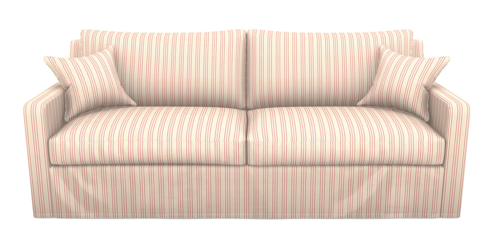 Product photograph of Stopham Sofa Bed 4 Seater Sofa Bed In Cloth 22 - Racing Stripes Ayr - Cherry from Sofas and Stuff Limited