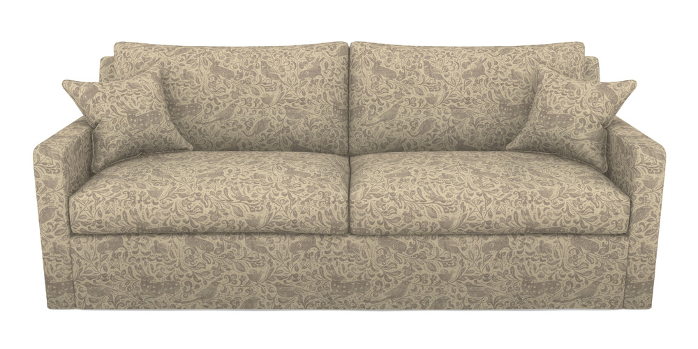Product photograph of Stopham Sofa Bed 4 Seater Sofa Bed In V A Drawn From Nature - Bird And Rabbit - Grey from Sofas and Stuff Limited