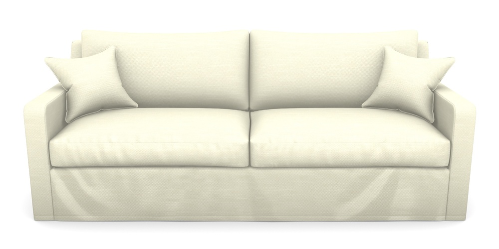 Product photograph of Stopham Sofa Bed 4 Seater Sofa Bed In Basket Weave - Cream from Sofas and Stuff Limited
