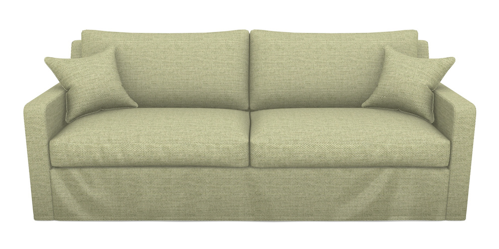 Product photograph of Stopham Sofa Bed 4 Seater Sofa Bed In Basket Weave - Sage from Sofas and Stuff Limited