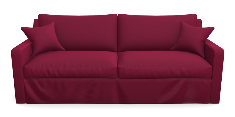 Product photograph of Stopham Sofa Bed 4 Seater Sofa Bed In Clever Glossy Velvet - Chianti from Sofas and Stuff Limited