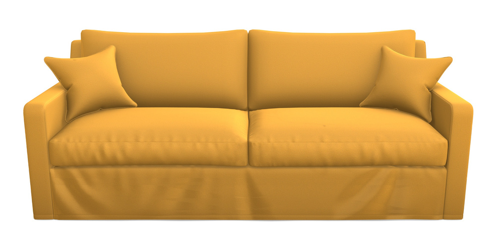 Product photograph of Stopham Sofa Bed 4 Seater Sofa Bed In Clever Glossy Velvet - Fools Gold from Sofas and Stuff Limited