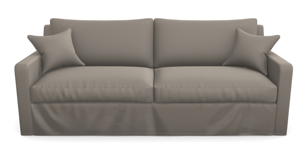 Product photograph of Stopham Sofa Bed 4 Seater Sofa Bed In Clever Glossy Velvet - Mole from Sofas and Stuff Limited