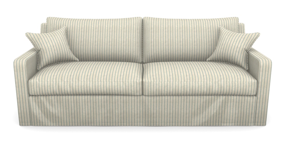 Product photograph of Stopham Sofa Bed 4 Seater Sofa Bed In Cloth 18 Stripes - Ticking - Basil from Sofas and Stuff Limited