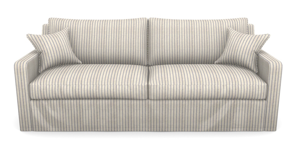 Product photograph of Stopham Sofa Bed 4 Seater Sofa Bed In Cloth 18 Stripes - Ticking - Indigo from Sofas and Stuff Limited