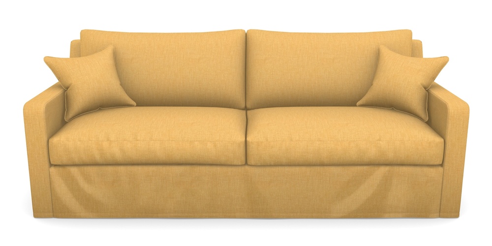 Product photograph of Stopham Sofa Bed 4 Seater Sofa Bed In Clever Cotton Mix - Mustard from Sofas and Stuff Limited