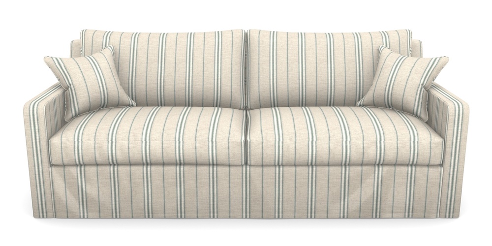 Product photograph of Stopham Sofa Bed 4 Seater Sofa Bed In Cloth 18 Stripes - Regimental - Basil from Sofas and Stuff Limited