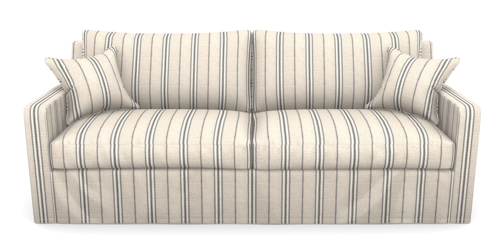 Product photograph of Stopham Sofa Bed 4 Seater Sofa Bed In Cloth 18 Stripes - Regimental - Bible Black from Sofas and Stuff Limited