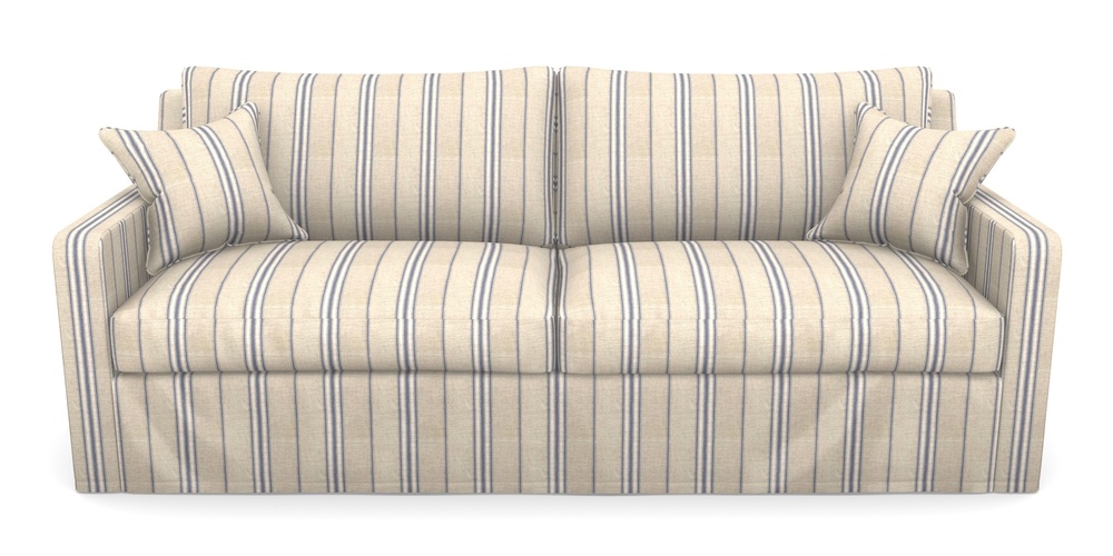 Product photograph of Stopham Sofa Bed 4 Seater Sofa Bed In Cloth 18 Stripes - Regimental - Indigo from Sofas and Stuff Limited
