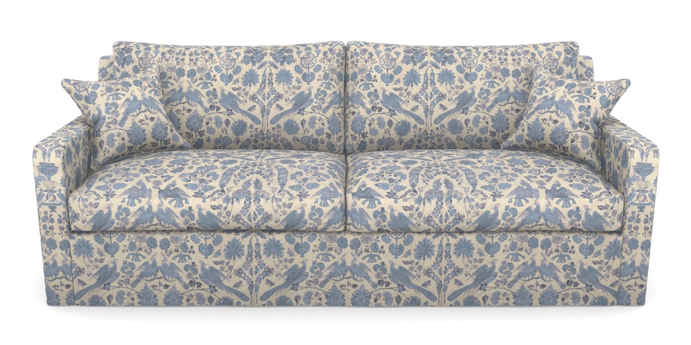 Product photograph of Stopham Sofa Bed 4 Seater Sofa Bed In V A Brompton Collection - Coromandel - Morning Blue from Sofas and Stuff Limited